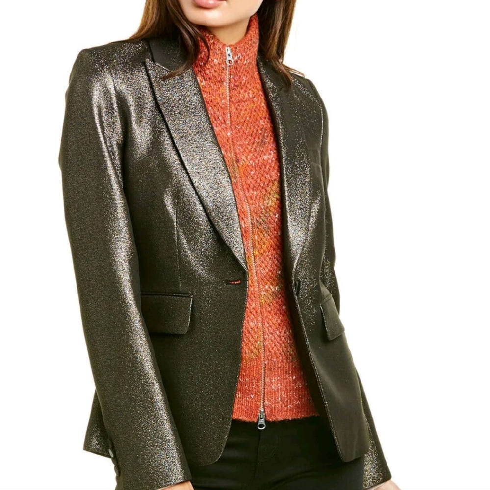 Veronica Beard Knit Dickey Orange/multi